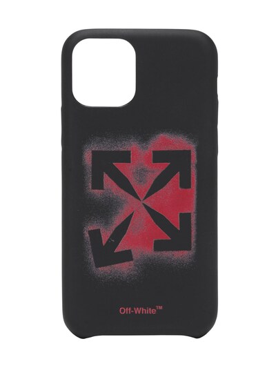 Off White Stencil Arrows Pvc Iphone 11 Pro Cover Black Red Luisaviaroma