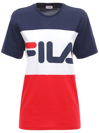 fila t shirt red white blue