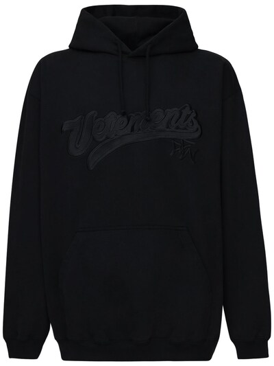 vetements embroidered hoodie