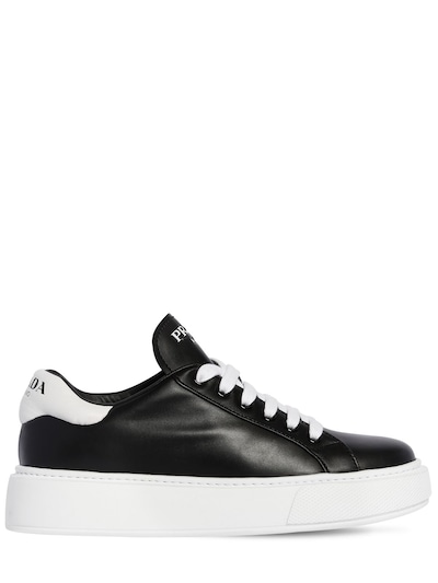 prada shoes black and white