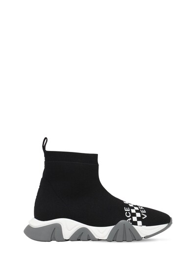 versace logo sock sneakers