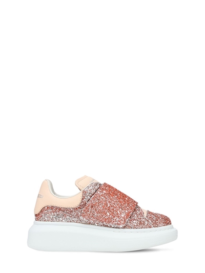 alexander mcqueen pink glitter sneakers