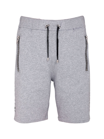 Balmain - Jersey bermuda shorts w/foil 