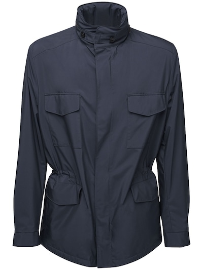 Loro Piana - Windmate storm system travel jacket - Navy | Luisaviaroma