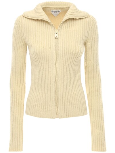 beige zip up sweater