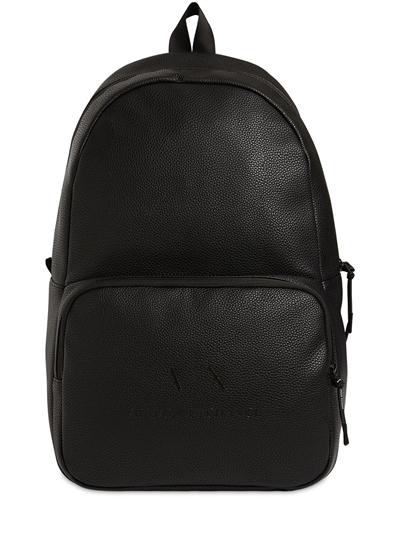 armani exchange black backpack