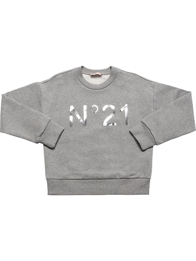 grey cotton sweatshirt