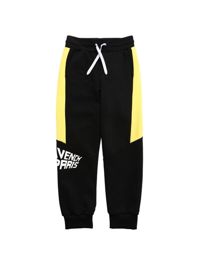 black and yellow sweatpants