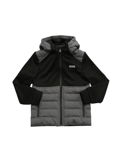 Hugo Boss - Light padded triacetate jacket - Black | Luisaviaroma