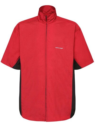 balenciaga red and black shirt