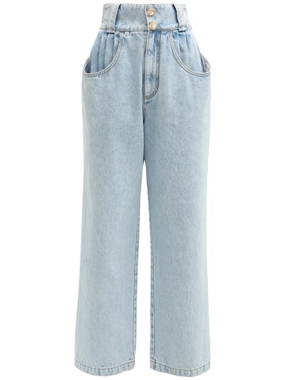 light blue wide leg jeans