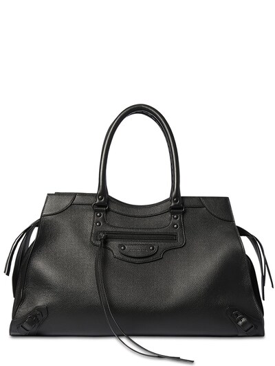 Balenciaga Neo Classic City Large Leather Bag in Black for Men