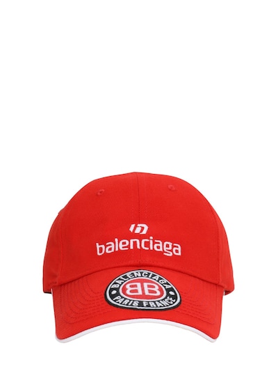 red balenciaga cap