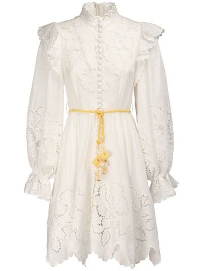 zimmermann white mini dress