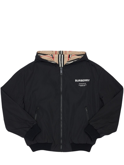 burberry nylon bomber jacket