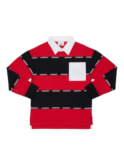 burberry striped polo