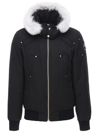 white fur bomber jacket