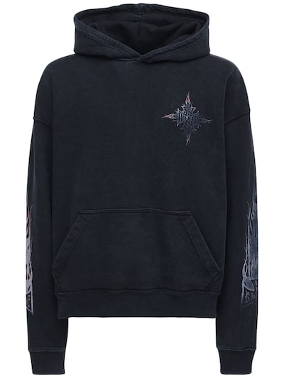 rhude neon flame hoodie