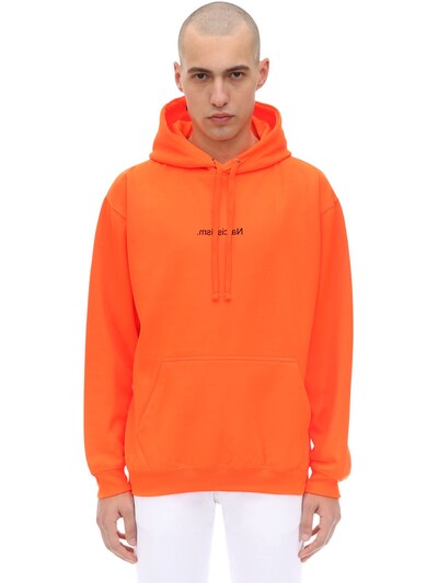 neon hoodie orange