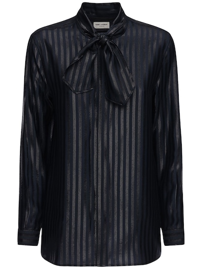 saint laurent sheer shirt