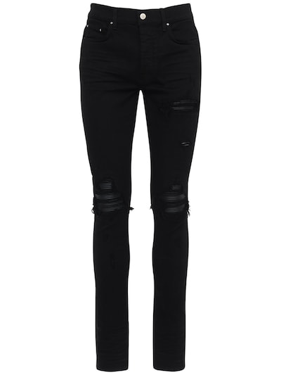 Amiri - 15cm tapered mx1 cotton denim jeans - Black | Luisaviaroma
