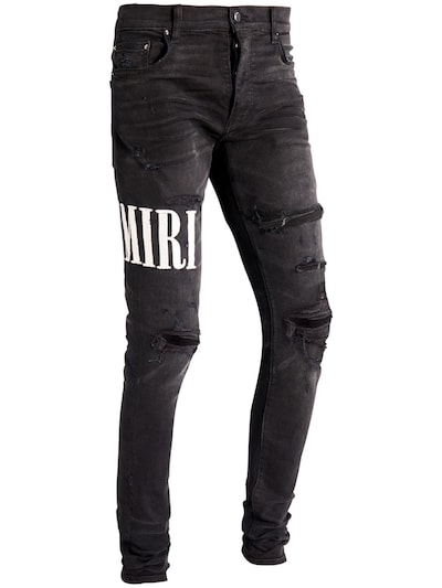 black and white amiri jeans