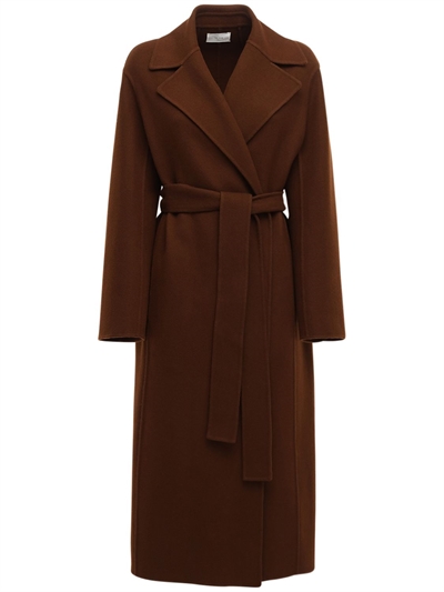 wool blend maxi coat