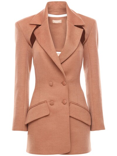 salmon pink blazer