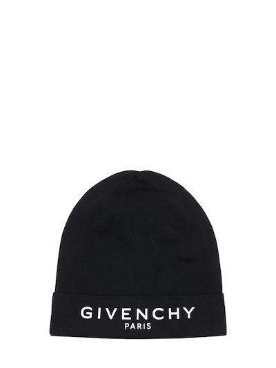 givenchy logo beanie