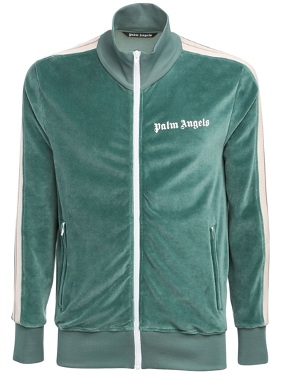 felpa con zip palm angels