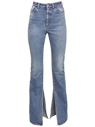 jeans with ankle slits