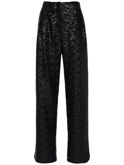 Black Sequined Trousers
