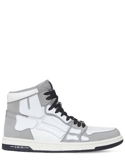 high top leather sneakers