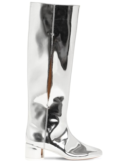 tall silver boots