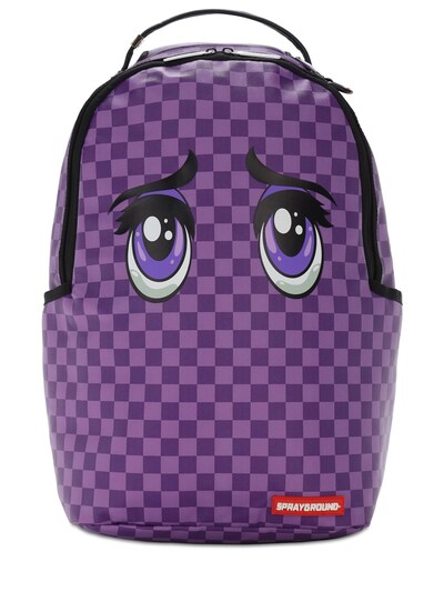 sprayground backpack purple