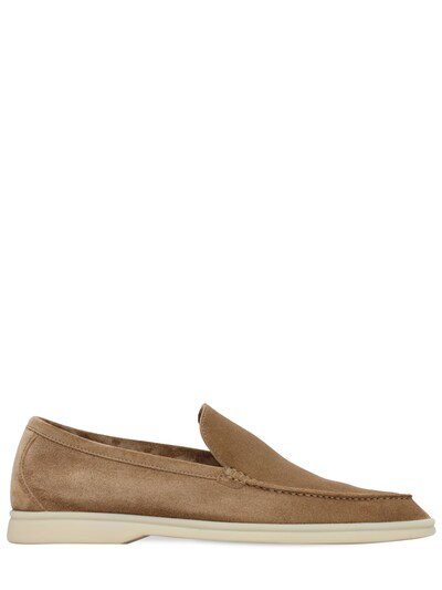 loro piana suede loafers