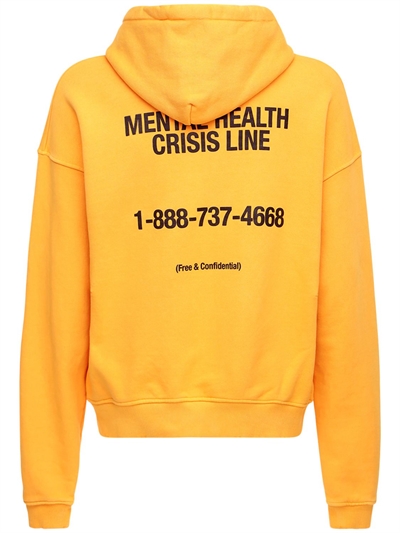 yellow cotton hoodie