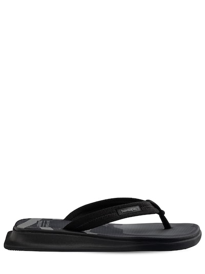 havaianas grey flip flops