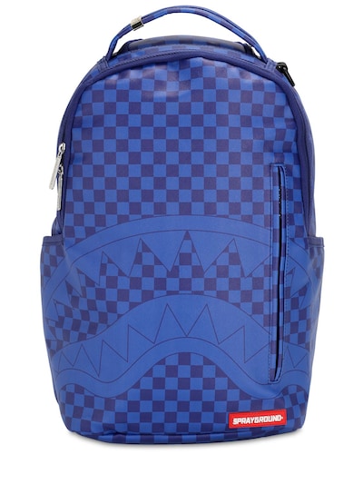 sprayground backpack blue