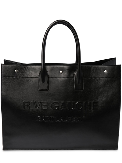 saint laurent large leather shopper