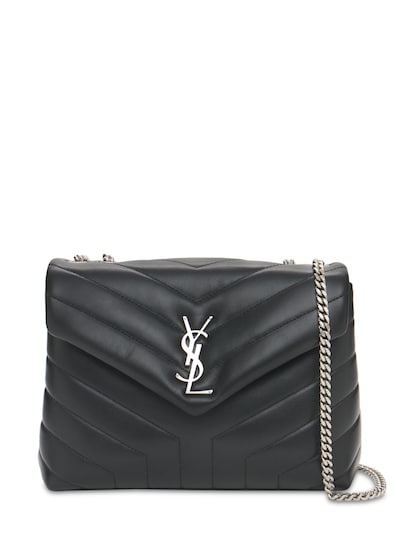 Saint Laurent - Small loulou y-quilted leather bag - Nero/Nero | Luisaviaroma