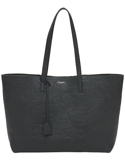 saint laurent croc embossed tote