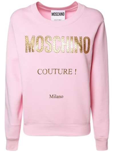 moschino pink sweatshirt