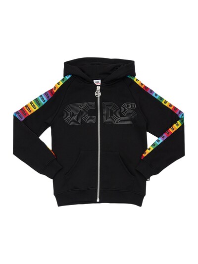 cotton zip up sweatshirt