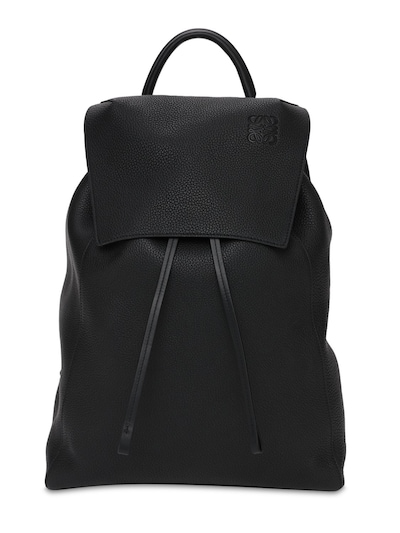 Drawstring grain leather backpack - Loewe - Men | Luisaviaroma