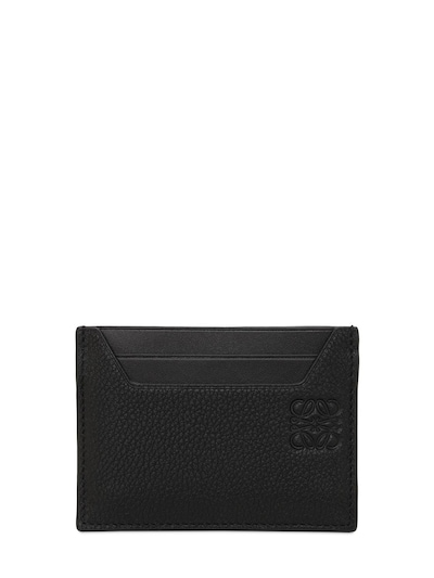 Loewe - Anagram leather cardholder - Black | Luisaviaroma