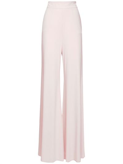 Alexandre Vauthier High Waist Stretch Wide Leg Pants Light Pink 