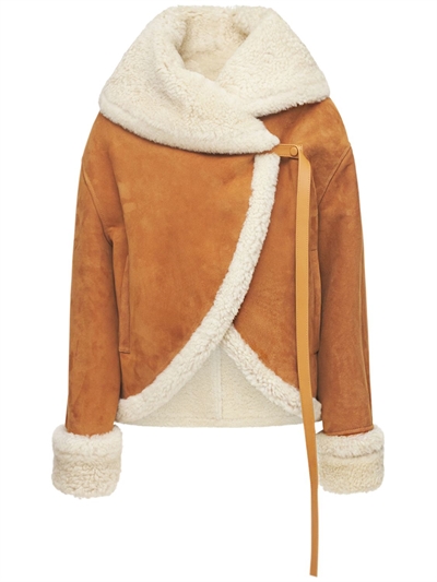 loewe shearling coat