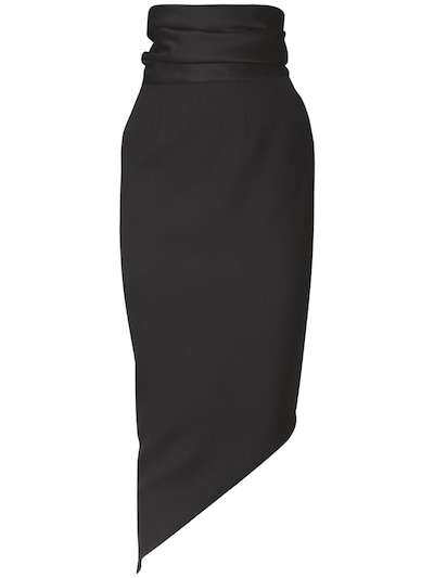 asymmetrical pencil skirt