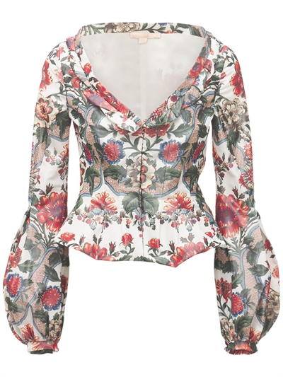 ivory peplum jacket